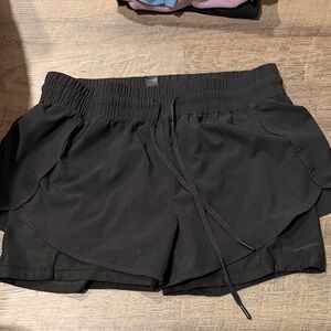 90 Degree By Reflex Black Women's Athletic Shorts